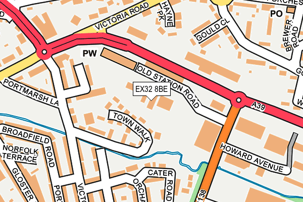 EX32 8BE map - OS OpenMap – Local (Ordnance Survey) EX32 8BE map - OS OpenMap – Local (Ordnance Survey)