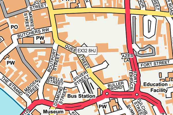EX32 8HJ map - OS OpenMap – Local (Ordnance Survey)