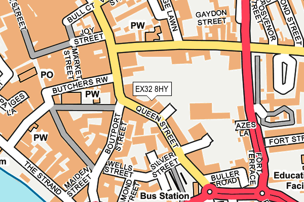 EX32 8HY map - OS OpenMap – Local (Ordnance Survey) EX32 8HY map - OS OpenMap – Local (Ordnance Survey)