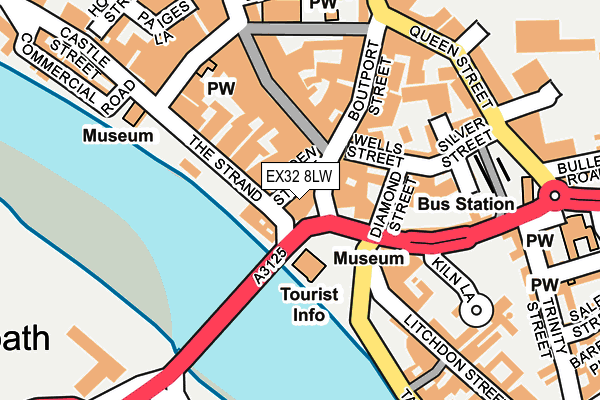 EX32 8LW map - OS OpenMap – Local (Ordnance Survey) EX32 8LW map - OS OpenMap – Local (Ordnance Survey)