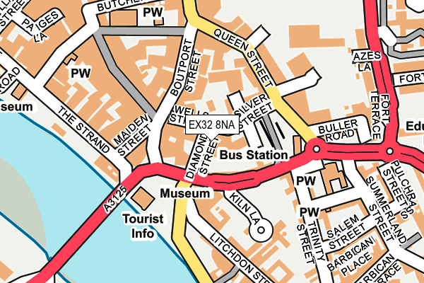 EX32 8NA map - OS OpenMap – Local (Ordnance Survey) EX32 8NA map - OS OpenMap – Local (Ordnance Survey)