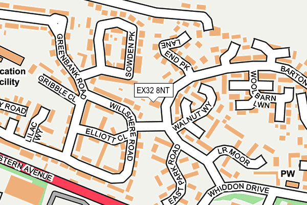 EX32 8NT map - OS OpenMap – Local (Ordnance Survey) EX32 8NT map - OS OpenMap – Local (Ordnance Survey)