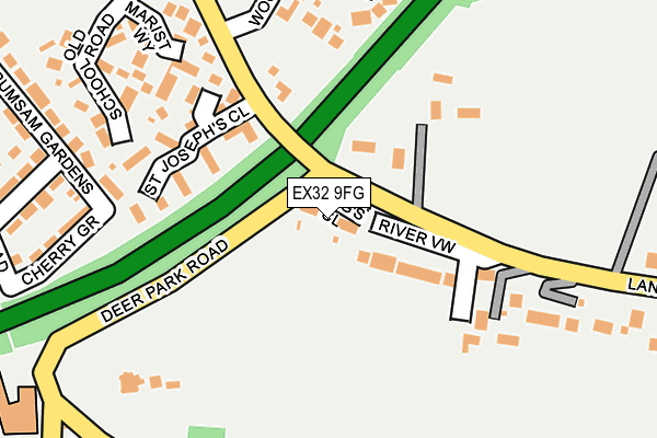 EX32 9FG map - OS OpenMap – Local (Ordnance Survey) EX32 9FG map - OS OpenMap – Local (Ordnance Survey)