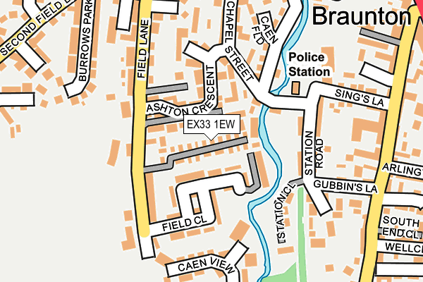EX33 1EW map - OS OpenMap – Local (Ordnance Survey) EX33 1EW map - OS OpenMap – Local (Ordnance Survey)
