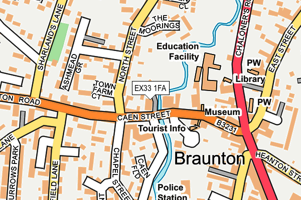 EX33 1FA map - OS OpenMap – Local (Ordnance Survey) EX33 1FA map - OS OpenMap – Local (Ordnance Survey)