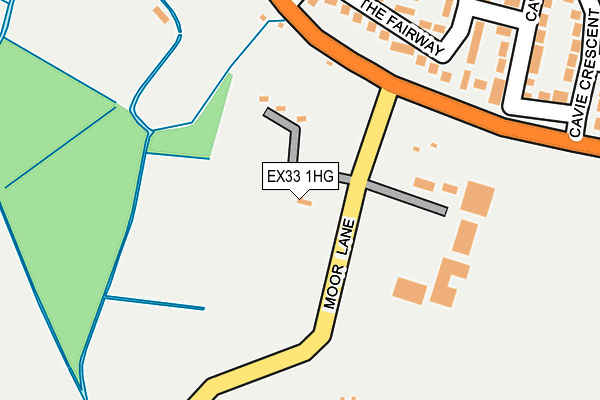EX33 1HG map - OS OpenMap – Local (Ordnance Survey) EX33 1HG map - OS OpenMap – Local (Ordnance Survey)