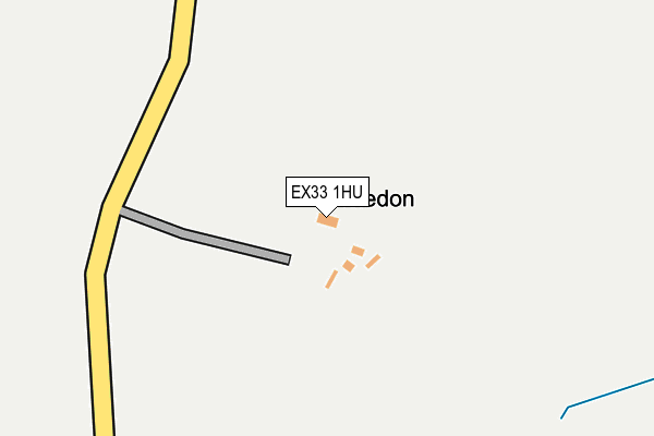 EX33 1HU map - OS OpenMap – Local (Ordnance Survey) EX33 1HU map - OS OpenMap – Local (Ordnance Survey)