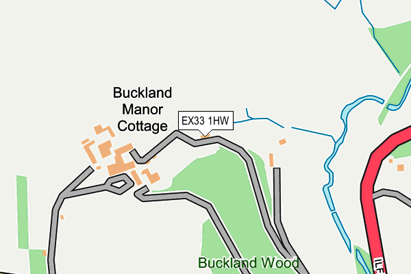 EX33 1HW map - OS OpenMap – Local (Ordnance Survey) EX33 1HW map - OS OpenMap – Local (Ordnance Survey)