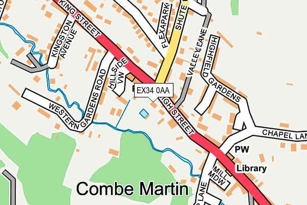 EX34 0AA map - OS OpenMap – Local (Ordnance Survey) EX34 0AA map - OS OpenMap – Local (Ordnance Survey)