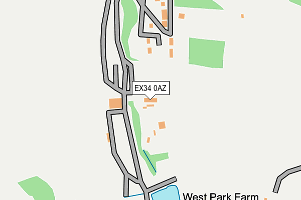 EX34 0AZ map - OS OpenMap – Local (Ordnance Survey) EX34 0AZ map - OS OpenMap – Local (Ordnance Survey)