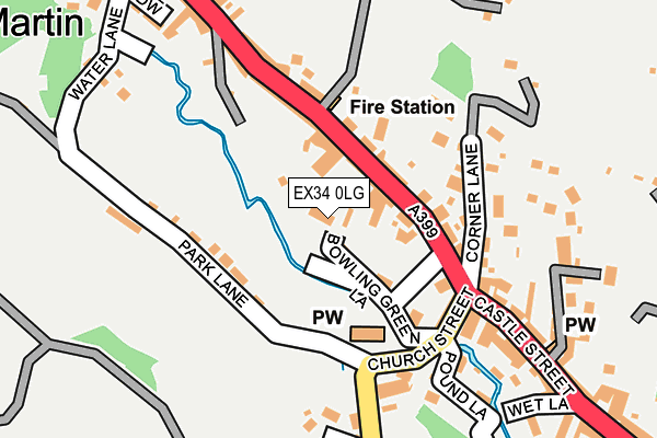 EX34 0LG map - OS OpenMap – Local (Ordnance Survey) EX34 0LG map - OS OpenMap – Local (Ordnance Survey)