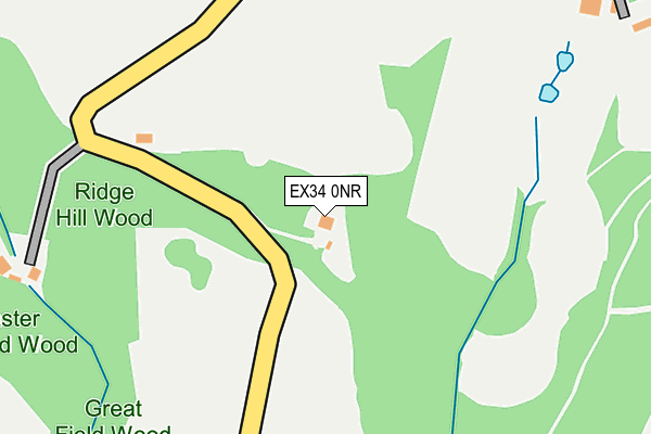 EX34 0NR map - OS OpenMap – Local (Ordnance Survey) EX34 0NR map - OS OpenMap – Local (Ordnance Survey)