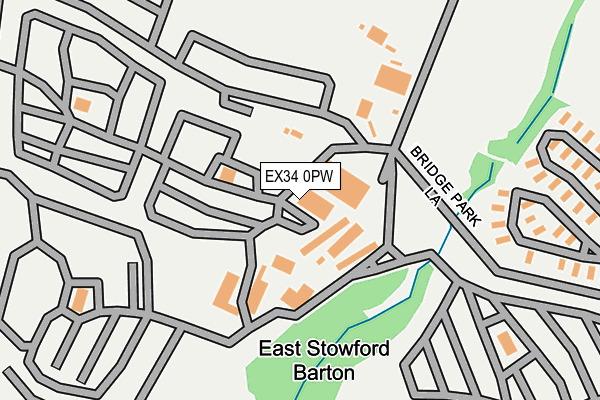 EX34 0PW map - OS OpenMap – Local (Ordnance Survey) EX34 0PW map - OS OpenMap – Local (Ordnance Survey)