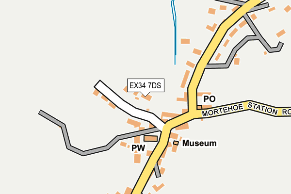 EX34 7DS map - OS OpenMap – Local (Ordnance Survey) EX34 7DS map - OS OpenMap – Local (Ordnance Survey)