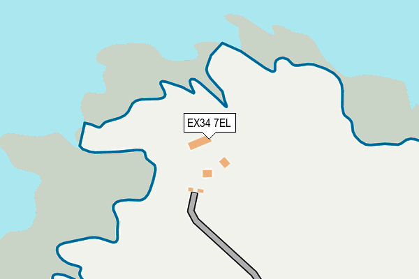 EX34 7EL map - OS OpenMap – Local (Ordnance Survey) EX34 7EL map - OS OpenMap – Local (Ordnance Survey)