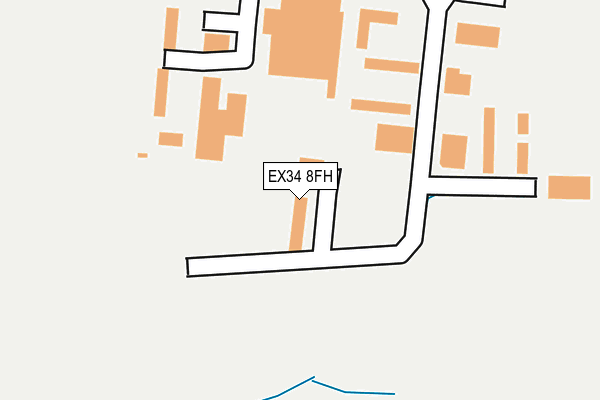 EX34 8FH map - OS OpenMap – Local (Ordnance Survey) EX34 8FH map - OS OpenMap – Local (Ordnance Survey)