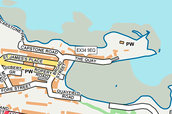 EX34 9EQ map - OS OpenMap – Local (Ordnance Survey) EX34 9EQ map - OS OpenMap – Local (Ordnance Survey)