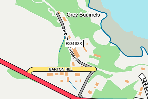 EX34 9SR map - OS OpenMap – Local (Ordnance Survey) EX34 9SR map - OS OpenMap – Local (Ordnance Survey)
