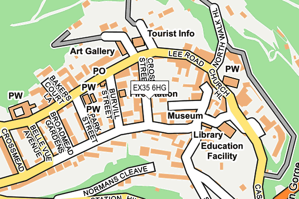 EX35 6HG map - OS OpenMap – Local (Ordnance Survey) EX35 6HG map - OS OpenMap – Local (Ordnance Survey)