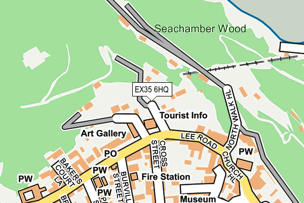 EX35 6HQ map - OS OpenMap – Local (Ordnance Survey)