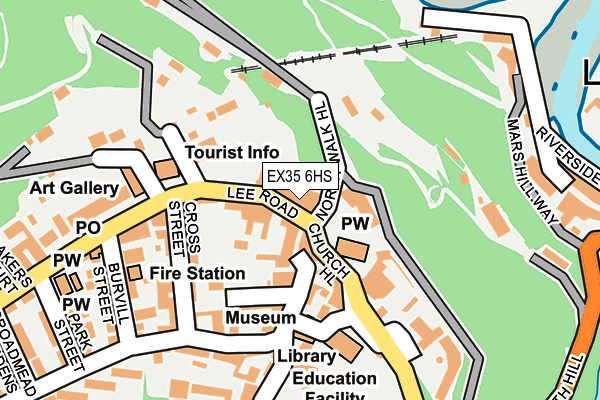 EX35 6HS map - OS OpenMap – Local (Ordnance Survey) EX35 6HS map - OS OpenMap – Local (Ordnance Survey)