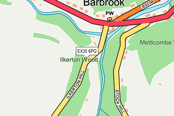EX35 6PQ map - OS OpenMap – Local (Ordnance Survey) EX35 6PQ map - OS OpenMap – Local (Ordnance Survey)