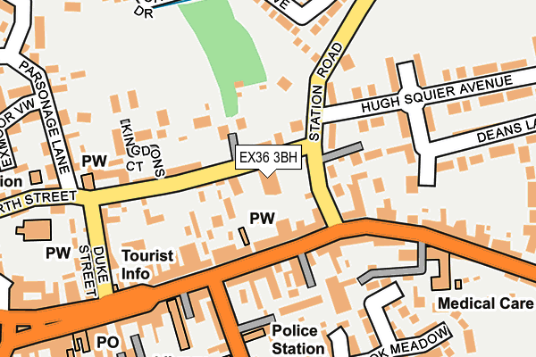 EX36 3BH map - OS OpenMap – Local (Ordnance Survey) EX36 3BH map - OS OpenMap – Local (Ordnance Survey)