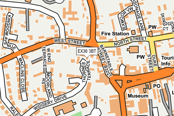 EX36 3BT map - OS OpenMap – Local (Ordnance Survey) EX36 3BT map - OS OpenMap – Local (Ordnance Survey)