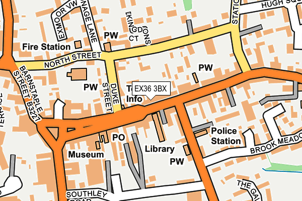 EX36 3BX map - OS OpenMap – Local (Ordnance Survey) EX36 3BX map - OS OpenMap – Local (Ordnance Survey)