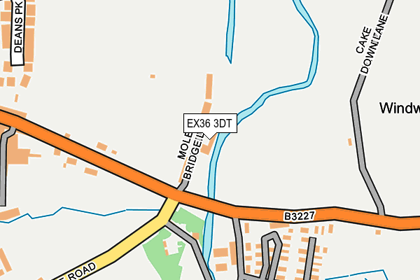 EX36 3DT map - OS OpenMap – Local (Ordnance Survey) EX36 3DT map - OS OpenMap – Local (Ordnance Survey)