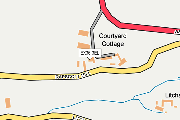 EX36 3EL map - OS OpenMap – Local (Ordnance Survey) EX36 3EL map - OS OpenMap – Local (Ordnance Survey)