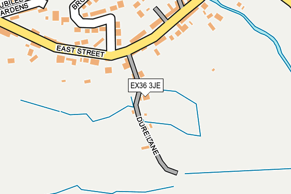 EX36 3JE map - OS OpenMap – Local (Ordnance Survey) EX36 3JE map - OS OpenMap – Local (Ordnance Survey)