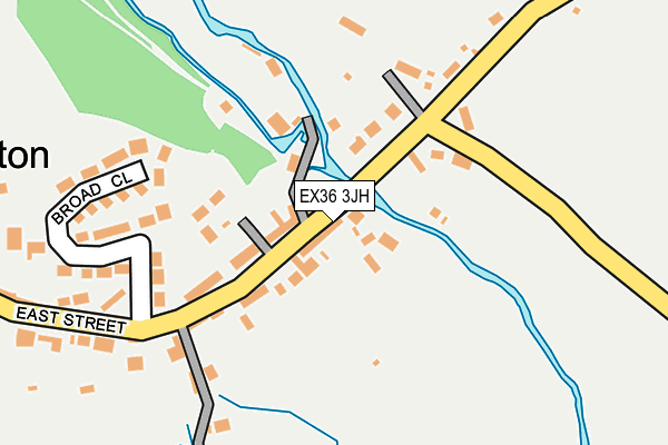EX36 3JH map - OS OpenMap – Local (Ordnance Survey) EX36 3JH map - OS OpenMap – Local (Ordnance Survey)