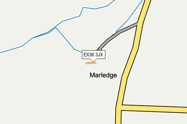EX36 3JX map - OS OpenMap – Local (Ordnance Survey) EX36 3JX map - OS OpenMap – Local (Ordnance Survey)