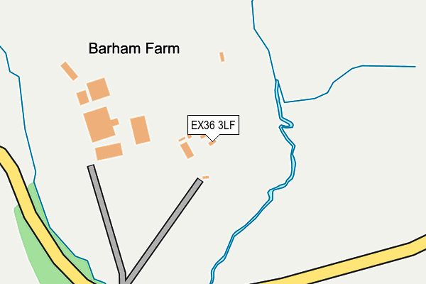 EX36 3LF map - OS OpenMap – Local (Ordnance Survey) EX36 3LF map - OS OpenMap – Local (Ordnance Survey)
