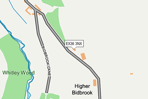 EX36 3NX map - OS OpenMap – Local (Ordnance Survey) EX36 3NX map - OS OpenMap – Local (Ordnance Survey)