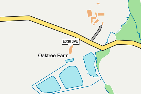 EX36 3PU map - OS OpenMap – Local (Ordnance Survey) EX36 3PU map - OS OpenMap – Local (Ordnance Survey)