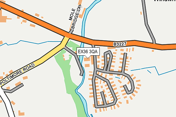 EX36 3QA map - OS OpenMap – Local (Ordnance Survey) EX36 3QA map - OS OpenMap – Local (Ordnance Survey)