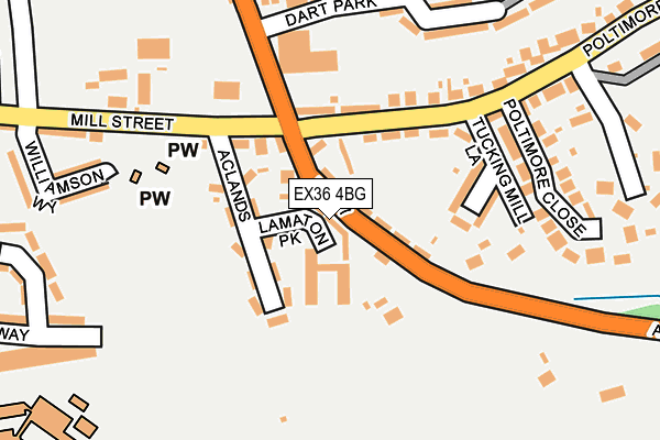 EX36 4BG map - OS OpenMap – Local (Ordnance Survey) EX36 4BG map - OS OpenMap – Local (Ordnance Survey)