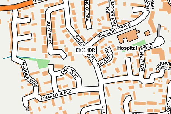 EX36 4DR map - OS OpenMap – Local (Ordnance Survey) EX36 4DR map - OS OpenMap – Local (Ordnance Survey)