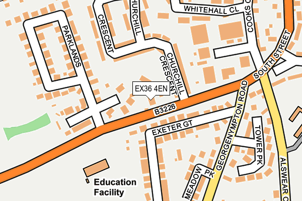EX36 4EN map - OS OpenMap – Local (Ordnance Survey) EX36 4EN map - OS OpenMap – Local (Ordnance Survey)