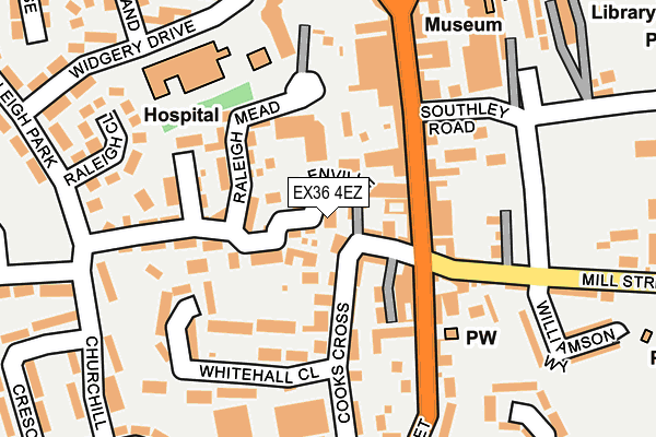EX36 4EZ map - OS OpenMap – Local (Ordnance Survey) EX36 4EZ map - OS OpenMap – Local (Ordnance Survey)