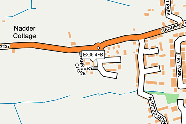 EX36 4FB map - OS OpenMap – Local (Ordnance Survey) EX36 4FB map - OS OpenMap – Local (Ordnance Survey)