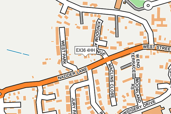 EX36 4HH map - OS OpenMap – Local (Ordnance Survey) EX36 4HH map - OS OpenMap – Local (Ordnance Survey)