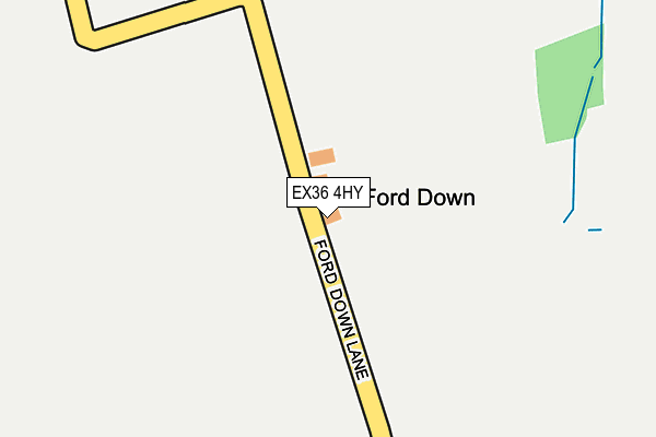 EX36 4HY map - OS OpenMap – Local (Ordnance Survey) EX36 4HY map - OS OpenMap – Local (Ordnance Survey)