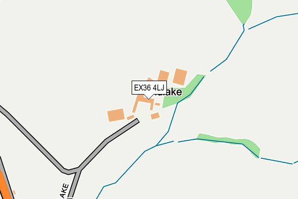 EX36 4LJ map - OS OpenMap – Local (Ordnance Survey) EX36 4LJ map - OS OpenMap – Local (Ordnance Survey)