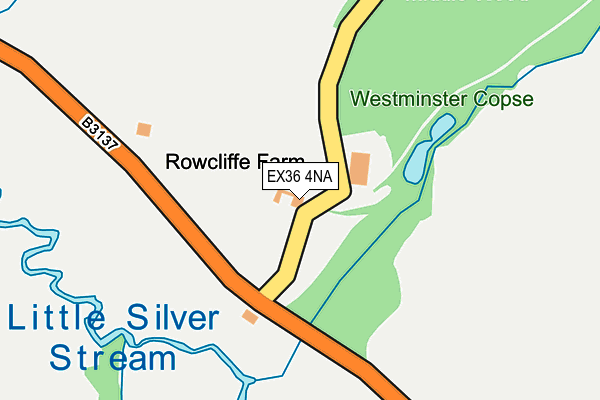 EX36 4NA map - OS OpenMap – Local (Ordnance Survey) EX36 4NA map - OS OpenMap – Local (Ordnance Survey)