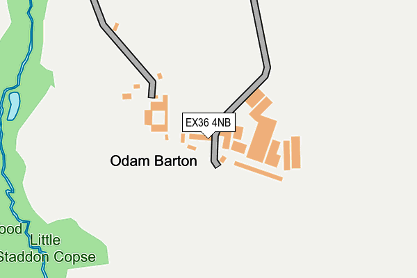EX36 4NB map - OS OpenMap – Local (Ordnance Survey) EX36 4NB map - OS OpenMap – Local (Ordnance Survey)
