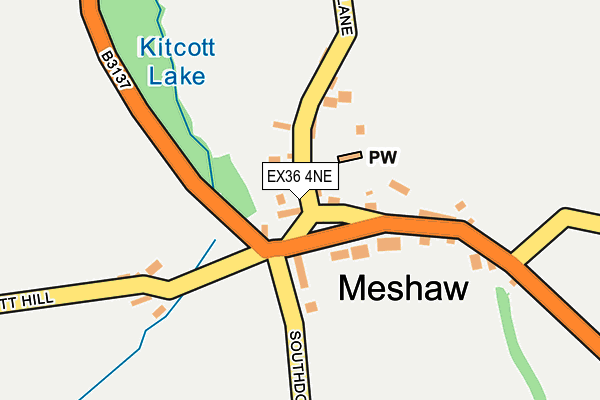 EX36 4NE map - OS OpenMap – Local (Ordnance Survey) EX36 4NE map - OS OpenMap – Local (Ordnance Survey)