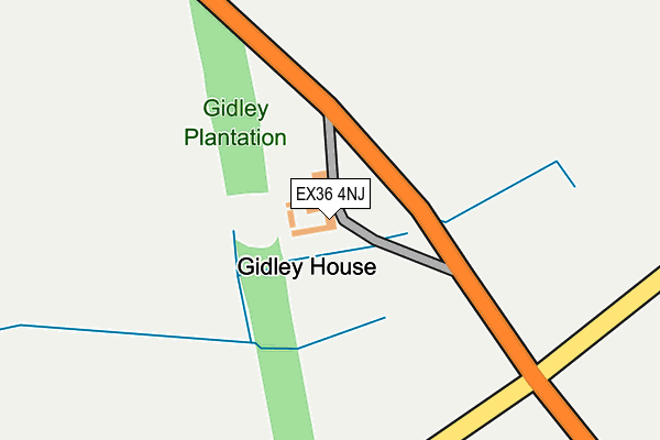 EX36 4NJ map - OS OpenMap – Local (Ordnance Survey) EX36 4NJ map - OS OpenMap – Local (Ordnance Survey)